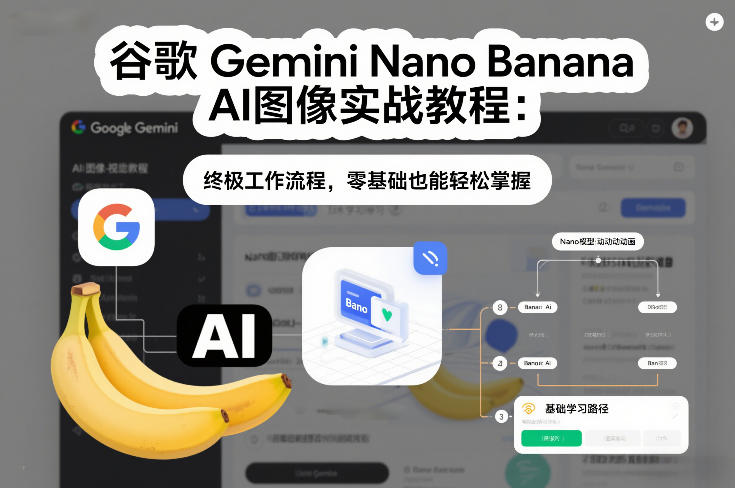 谷歌Gemini Nano Banana AI图像实战教程:终极工作流程,零基础也能轻松掌握-智联创客