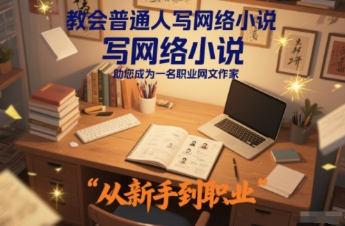 教会普通人写网络小说，助您成为一名职业网文作家-智联创客