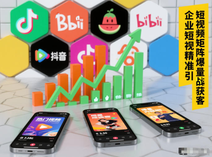 企业短视频精准引流矩阵获客，短视频矩阵爆量战法-智联创客