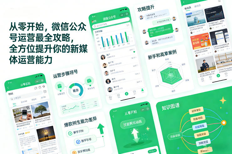 从零开始，微信公众号运营最全攻略，全方位提升你的新媒体运营能力-智联创客