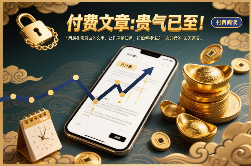 付费文章：贵气已至！用最朴素直白的文字，让你清楚知道，该如何接住这一次时代的泼天富贵-智联创客