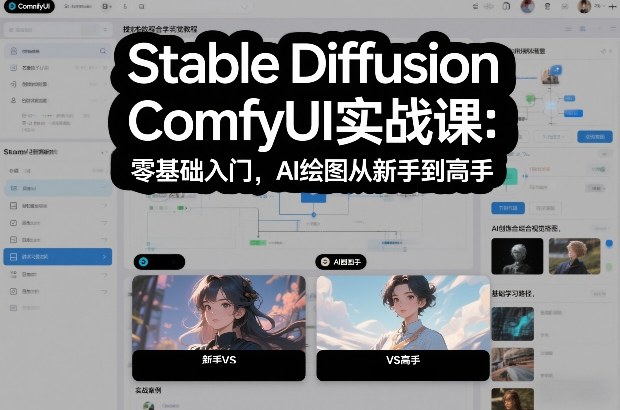 Stable Diffusion ComfyUI实战课:零基础入门,AI绘图从新手到高手-智联创客
