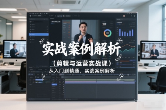 剪辑与运营实战课，从入门到精通，实战案例解析(更新2026)-智联创客