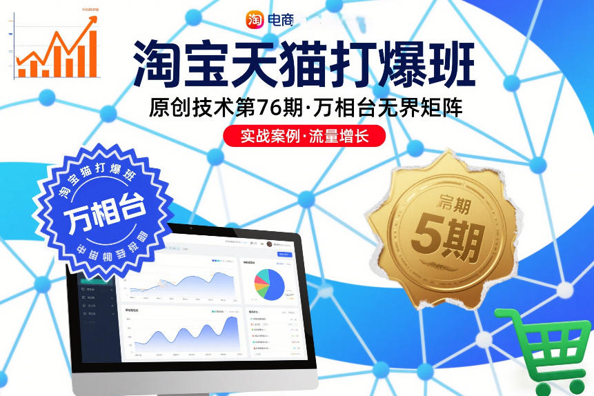 淘宝天猫打爆班原创技术第76期，万相台无界矩阵-智联创客