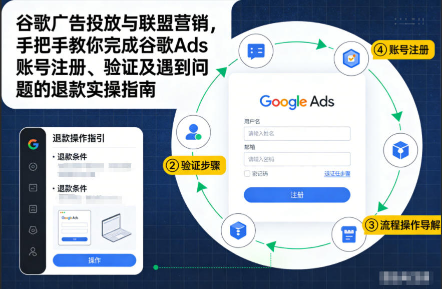 谷歌广告投放与联盟营销，手把手教你完成谷歌Ads账号注册、验证及遇到问题的退款实操指南-智联创客