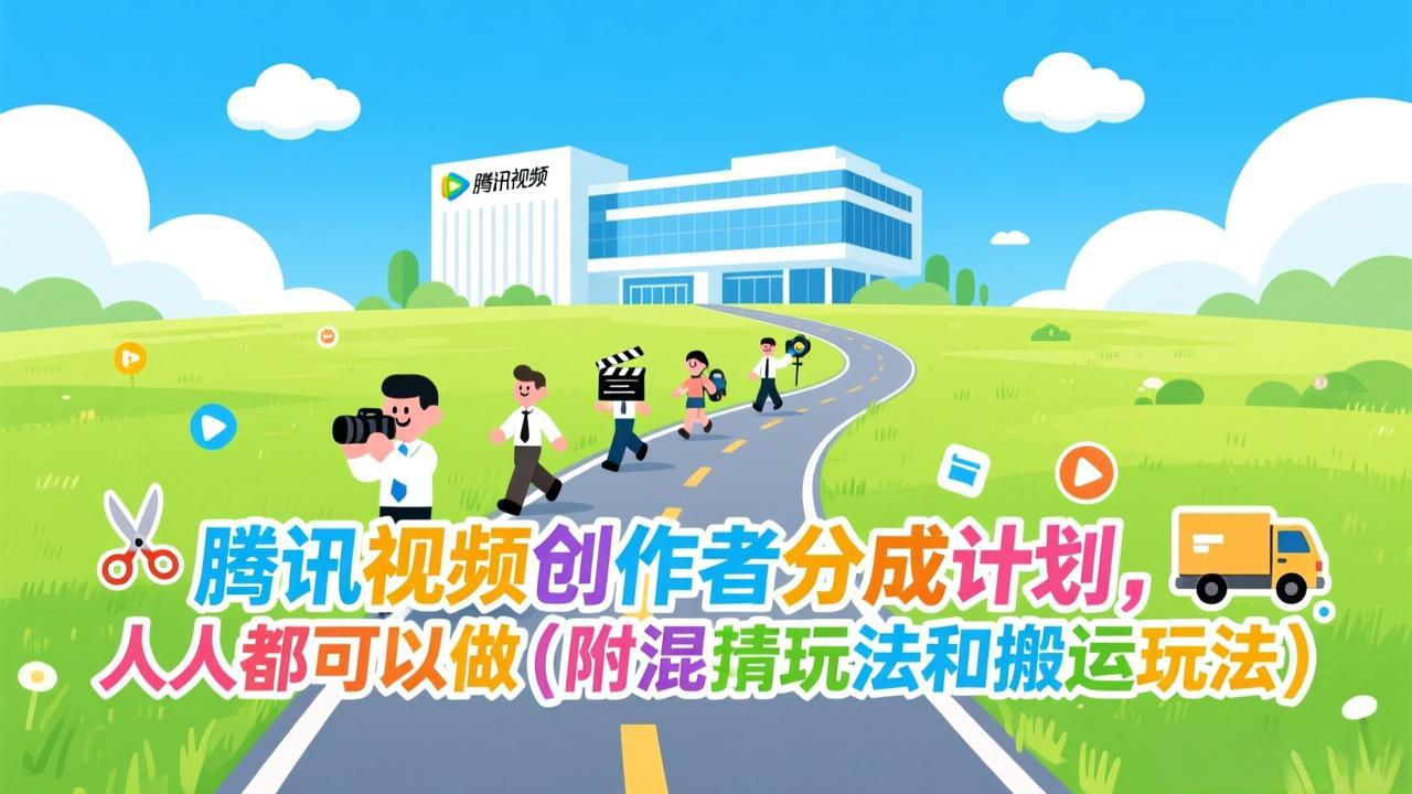 腾讯视频创作者分成计划，人人都可以做(附混剪玩法和搬运玩法-智联创客