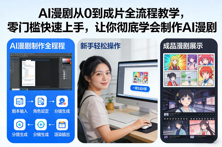 AI漫剧从0到成片全流程教学，零门槛快速上手，让你彻底学会制作AI漫剧【保姆级教程】-智联创客