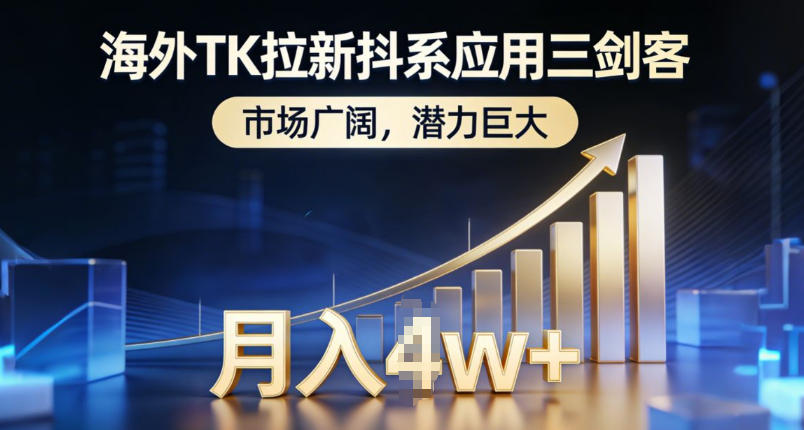 海外TK拉新抖系应用三剑客,市场广阔,潜力巨大,月入1w+-智联创客