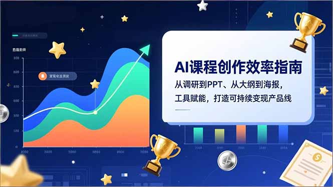 AI课程创作效率指南，从调研到PPT、从大纲到海报，工具赋能，打造可持续变现产品线-智联创客