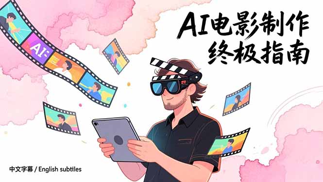 AI电影制作终极指南：从创意到成片，系统掌握智能影视全流程实战课(中英字幕-智联创客