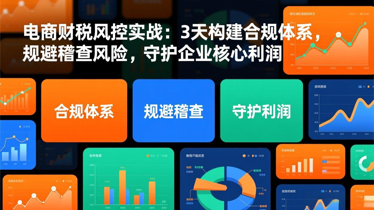 电商财税风控实战：3天构建合规体系，规避稽查风险，守护企业核心利润-智联创客