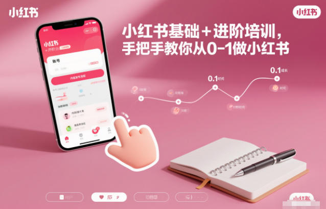 小红书基础+进阶培训，手把手教你从0-1做小红书-智联创客