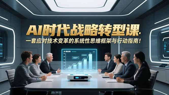 AI时代战略转型课：一套应对技术变革的系统性思维框架与行动指南！-智联创客